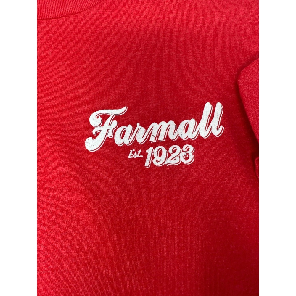 NWT Case IH Farmall Circle Logo Men's Medium‎ Heathered Red Short Sleeve Tee - Picture 5 of 7